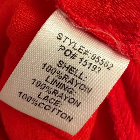 Skies Are Blue Vibrant Red Crochet Midi Dress - Picture 5 of 5